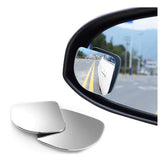 360 Degree Car Wide Angle Triangle Blind Spot Flat Lower Mirror (Set Of 2)
