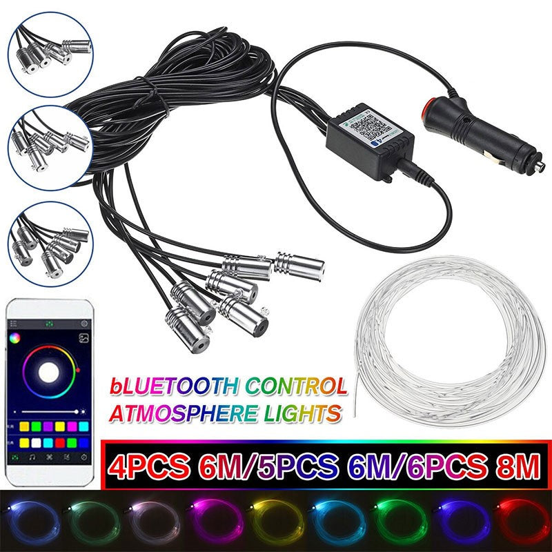 5-in-1 RGB Neon EL LED Light with 6 meter EL pipe - Uniauto