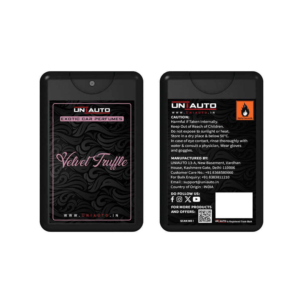 Uniauto Premium Exotic Car Freshener | A Manifestation of Luxurious Aromas (Velvet Truffle) - Uniauto
