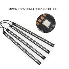 4-in-1 LED Ambient Light with Music & Remote Control - Uniauto