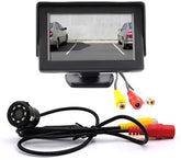 4.3" TFT Screen with Camera COMBO | Universal Rearview Radar Mirror | Parking Assistance (Black)