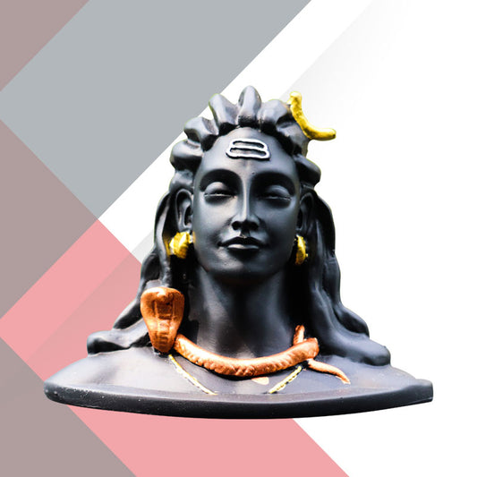 Shiv Ji Idol For Dashboard - Black