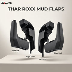 ABS Mudflap for Thar ROXX | Premium Quality Front & Back | Pack of 4