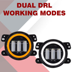 UNIAUTO Full Ring FogLamp With 2 Color DRL - Uniauto