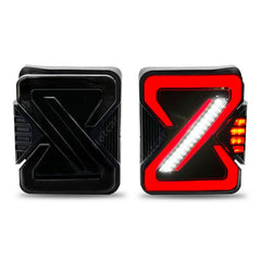 LED Z Style Smoke Taillight for Mahindra Thar 2020 - Uniauto