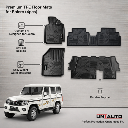 GFX Style Uniauto Tru Fit mats for Mahindra Bolero
