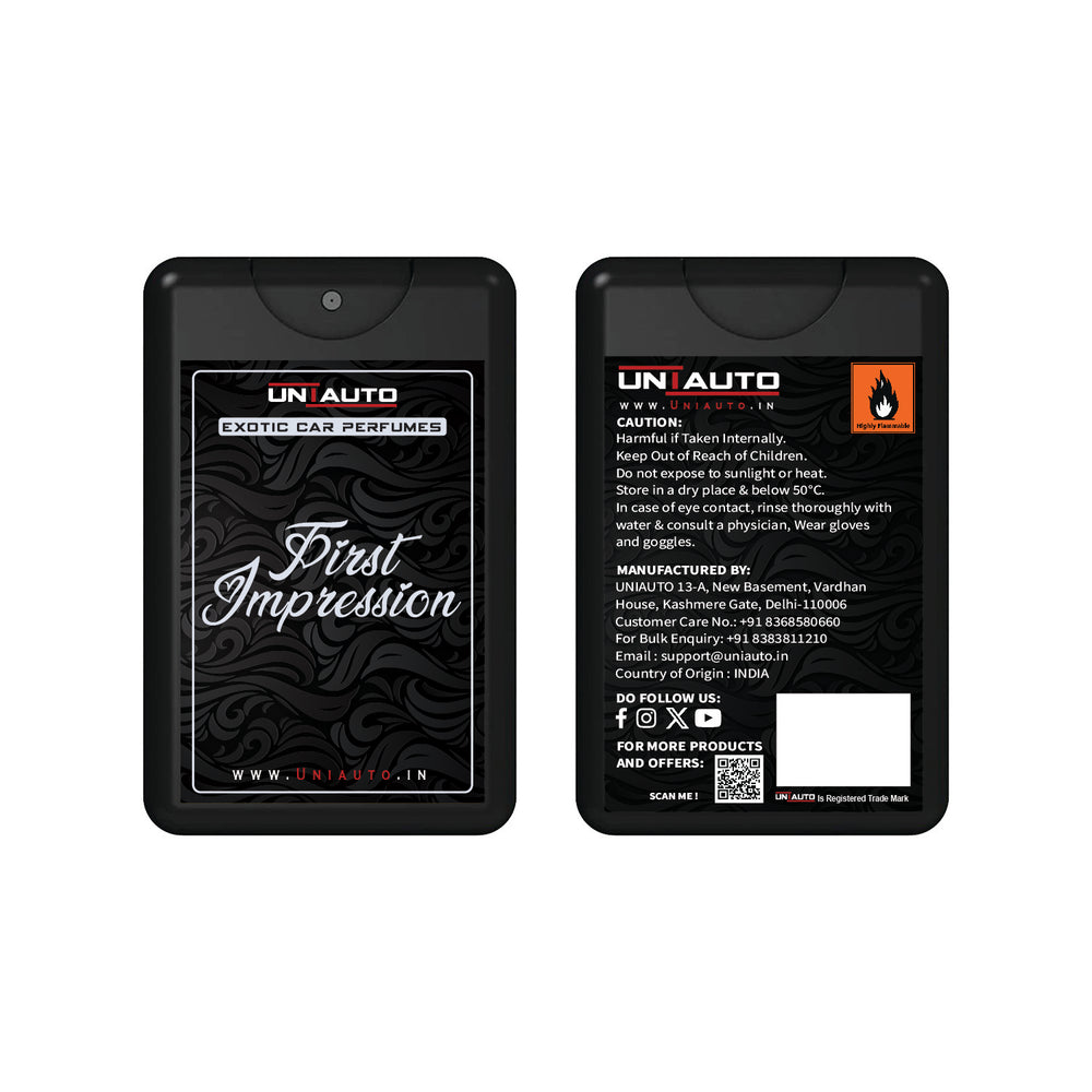 Uniauto Premium Exotic Car Freshener | A Manifestation of Luxurious Aromas (First Impression) - Uniauto