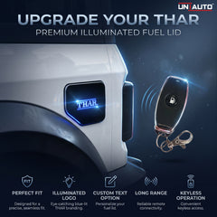 غطاء خزان الوقود المضيء والذي يعمل بالتحكم عن بُعد من Uniauto | فتحة وقود لاسلكية لسيارة ثار (THAR)