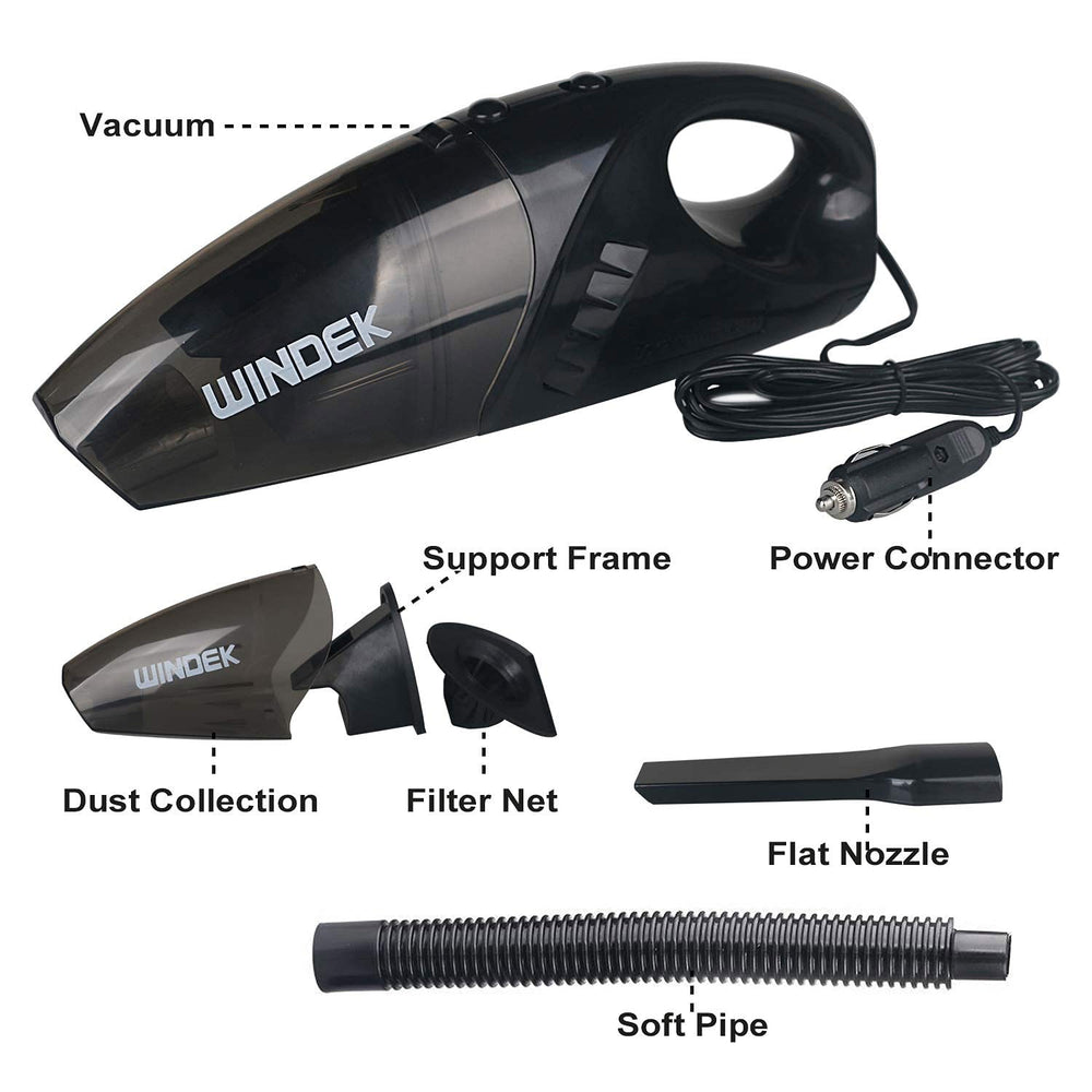 Windek 1001 Portable Powerful Car Vacuum Cleaner - Uniauto