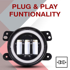 UNIAUTO Full Ring FogLamp With 2 Color DRL - Uniauto