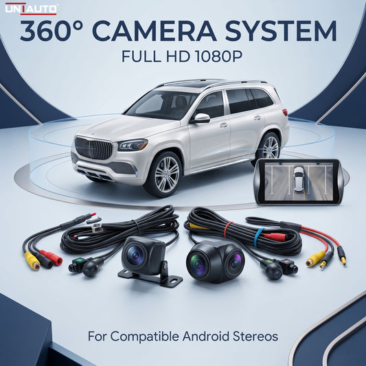 360 Camera Full HD 1080p for Cars | Compatible with 360 degree 1080p supported android stereo.