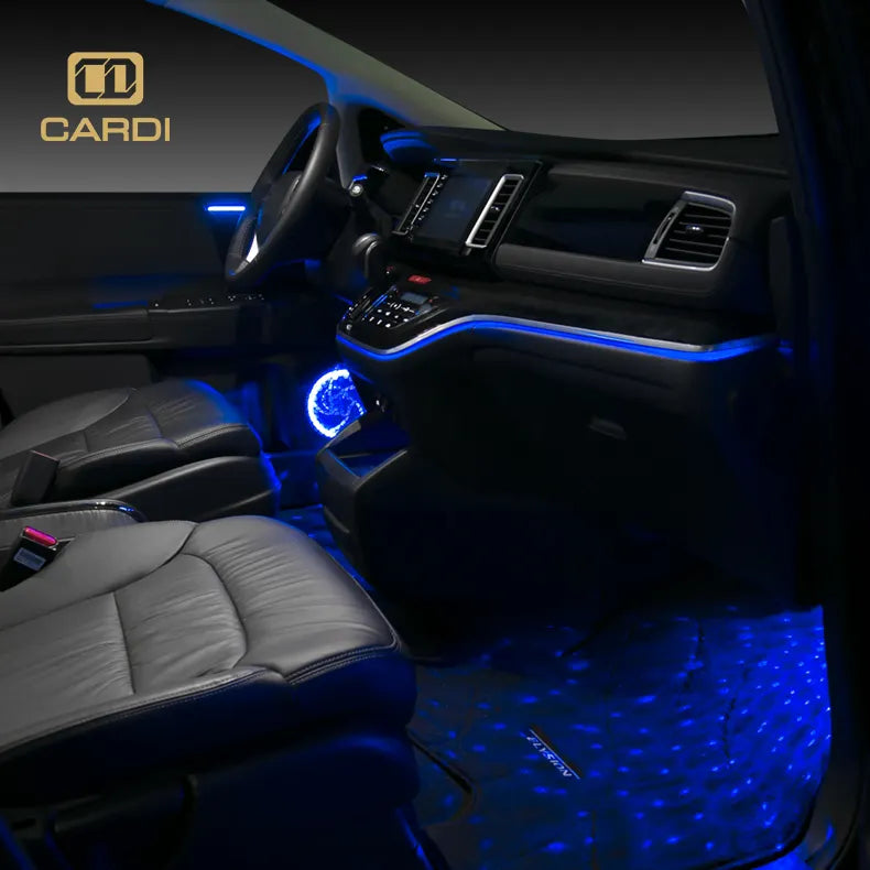 Cardi K3 10in1 Interior Ambient Lighting with App and Remote control (2pcs dashboard, 4pcs door trims, 4pc Foot) - Uniauto