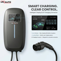 Uniauto VOLTRIQ Smart AC Wall EV Charger | WiFi App, RFID, Adjustable Charging & Advanced Safety | 2-Year Warranty