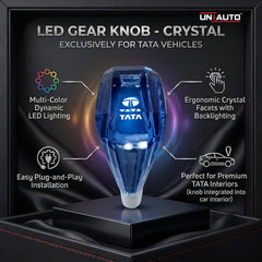 LED Gear Knob - Crystal | 8mm, 10mm, and 12mm Threads | For all Cars including 3XO, Curvv, Roxx and More