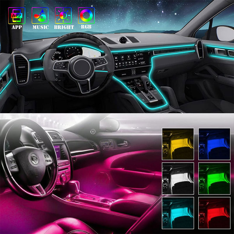9-in-1 Ambient Plus RGB Neon LED Light - Uniauto