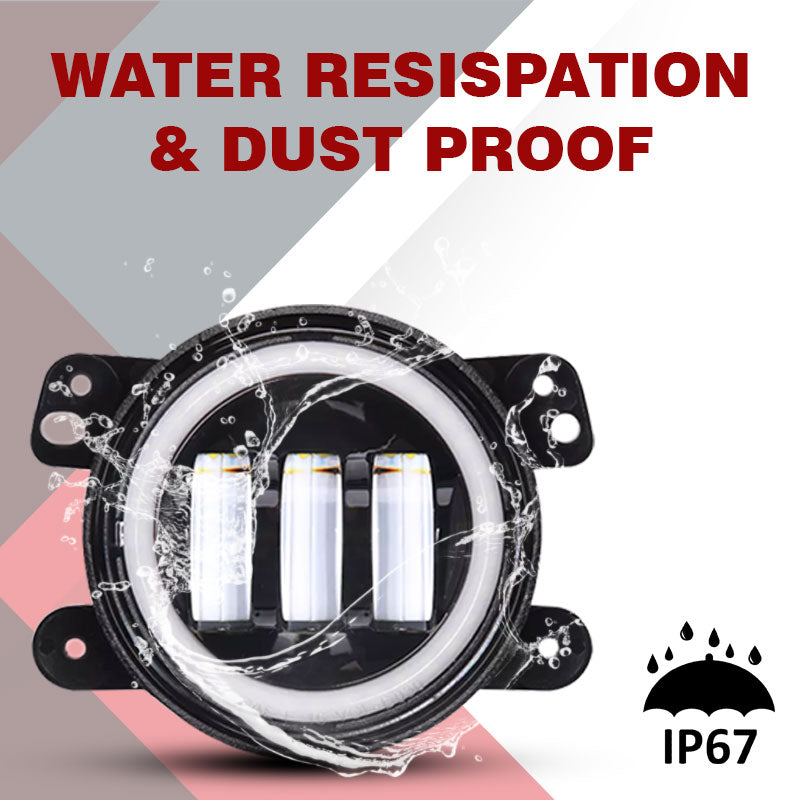 UNIAUTO Full Ring FogLamp With 2 Color DRL - Uniauto