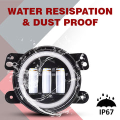 UNIAUTO Full Ring FogLamp With 2 Color DRL - Uniauto