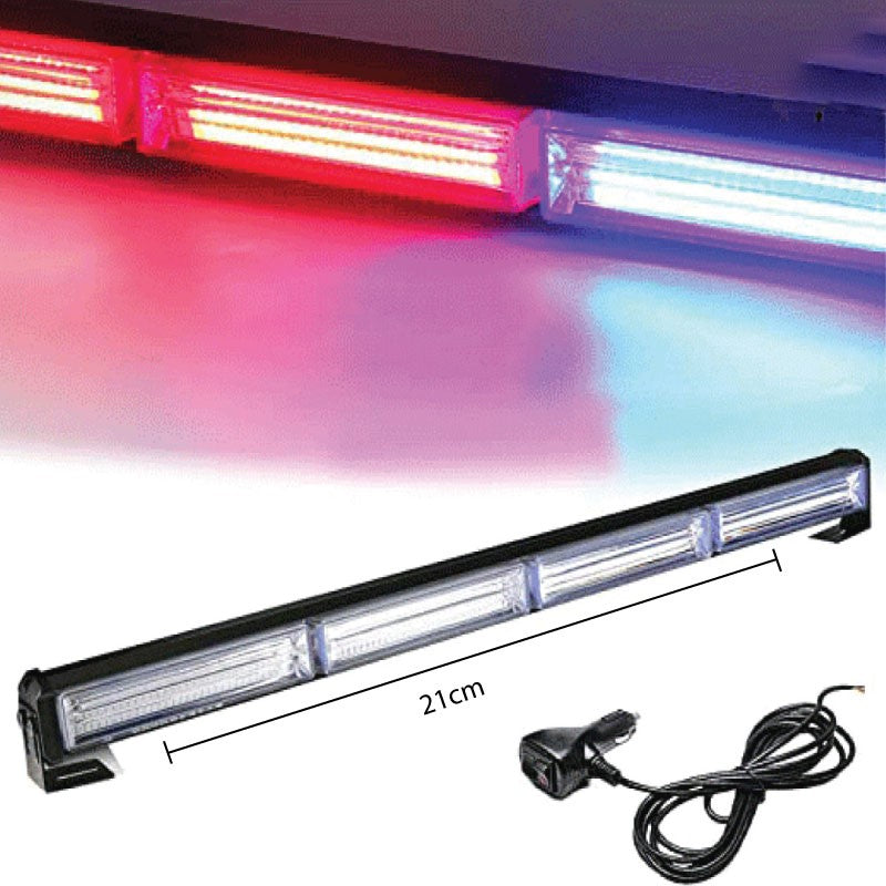 Red and Blue 21 Inch LED Flasher Bar Light - Uniauto