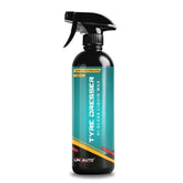 Uniauto Tyre Dresser Hi Gloss Liquid Wax – Premium Car Tyre & Exterior Shine Restorer for Long-Lasting Protection and High Gloss Finish