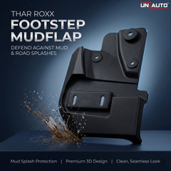 OEM Standard ABS Footstep Mudflap for Thar Roxx – Premium Quality Front & Rear Mud Guards, Durable Splash Protection & Perfect Vehicle Fitment