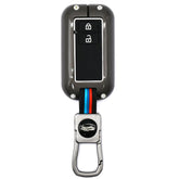 Metal Key Cover for All Maruti Suzuki & Toyota Cars - 2 Button Smart Key