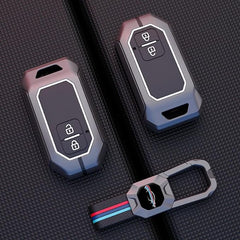 Metal Key Cover for Baleno, Grand Vitara, XL6, Swift, Jimny, Brezza, Ertiga, Fronx, Rumion, Glanza, Hyryder, Taisor 2 Button Smart key