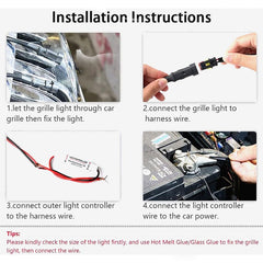 LED Front Grill Light(Amber Yellow) - Uniauto
