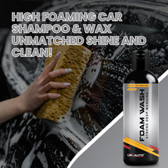 Uniauto Foam Wash – Strong Deep Cleaning Car Shampoo for Heavy Dirt Removal, Streak-Free Shine & Long-Lasting Protection