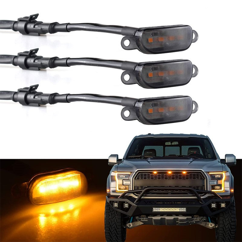 LED Front Grill Light(Amber Yellow) - Uniauto
