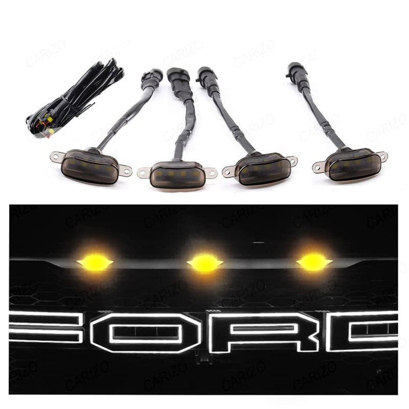 LED Front Grill Light(Amber Yellow) - Uniauto