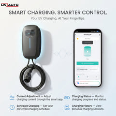 Uniauto VOLTRIQ Smart AC Wall EV Charger | WiFi App, RFID, Adjustable Charging & Advanced Safety | 2-Year Warranty