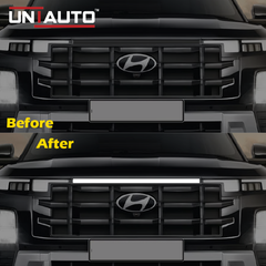 Matrix Style Front center LED DRL with Relay Wiring for Hyundai Creta 2024