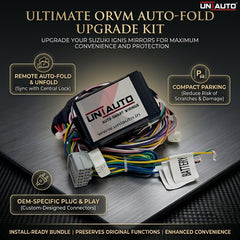 Auto Fold ORVM or Mirror Upgrade kit for Suzuki Ignis | Install Auto fold ORVM into Base and mid models