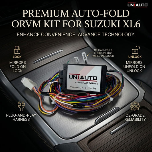 Auto Fold ORVM or Mirror Upgrade kit for Suzuki XL6 | Install Auto fold ORVM into Base and mid models