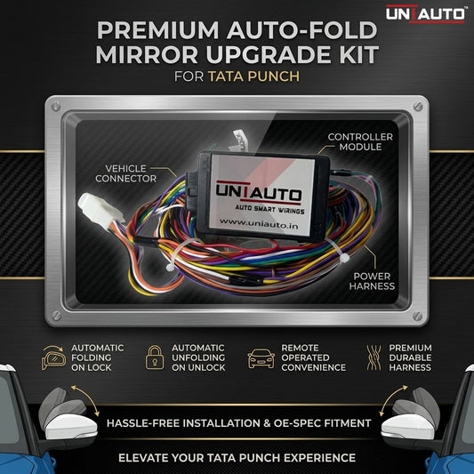 Auto Fold ORVM or Mirror Upgrade kit for TATA Punch | Install Auto fold ORVM into Base and mid models