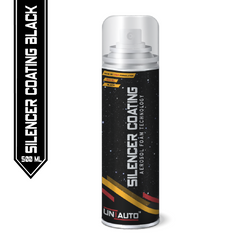 Uniauto Black Silencer Coating – Heat-Resistant Aerosol Spray for Long-Lasting Protection & Shine (500ml)
