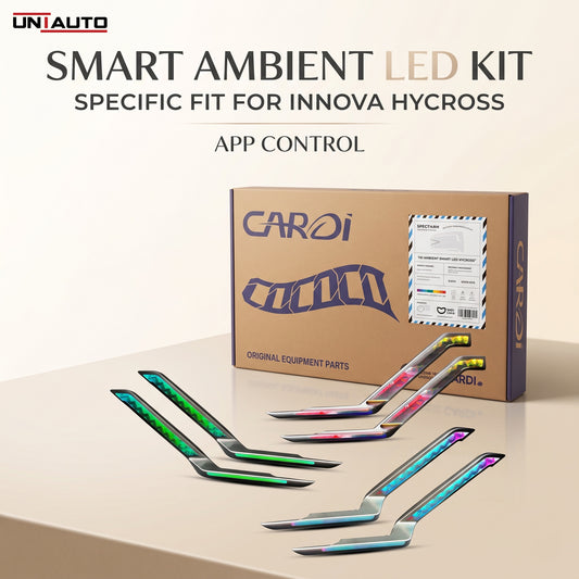 Cardi Ambient Smart LED Specific fit Kit for Toyota Innova Hycross with App Control