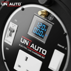 Uniauto EV Portable Extension Reel with External Earthing Mechanism for Portable Chargers (Up to 4kW) – Heavy Duty & Safe Charging Solution