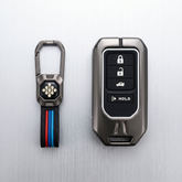 Metal Key Cover for Honda Accord, Civic, CR-V, HRV 4 Buttons Smart