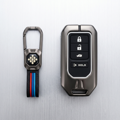 Metal Key Cover for Honda Accord, Civic, CR-V, HRV 4 Buttons Smart