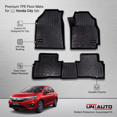 GFX Style Uniauto Tru Fit mats for Honda City 5th Generation