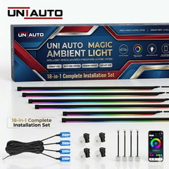 Uniauto Magic Colour Smart Universal Ambient Light – Multi-Color RGB Interior Lighting Kit for All Cars