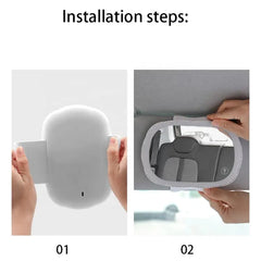 Car Visor Vanity Mirror With LED, Rechargeable Car Makeup Mirror with LED Lights