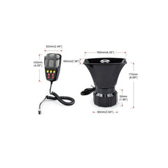 12V Car Horn Siren | 5 Tone Car Speaker with mic