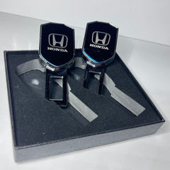 Uniauto 2 in 1 Premium Alarm Stopper and Belt Holder| Black | Seat Belt Buckle