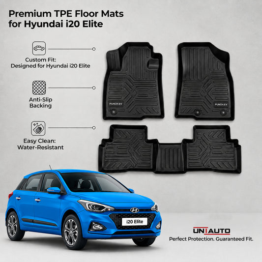GFX Style Uniauto Tru Fit mats for Hyundai i20 Elite