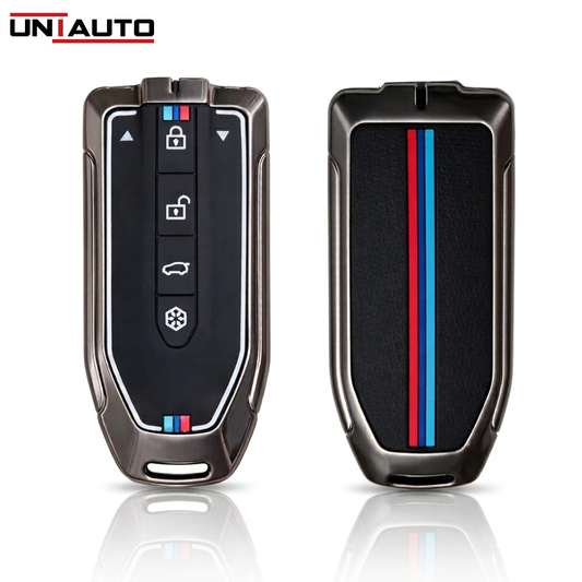 Metal Key Cover for Mahindra BE6, XEV9S, XEV9E | Zinc Alloy (Pack of 2)