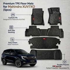 GFX Style Uniauto Tru Fit mats for Mahindra XUV7X0