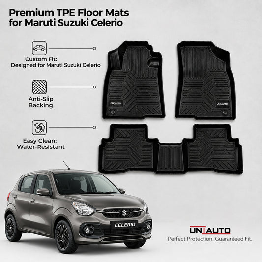 GFX Style Uniauto Tru Fit mats for Maruti Suzuki Celerio 2021 onwards