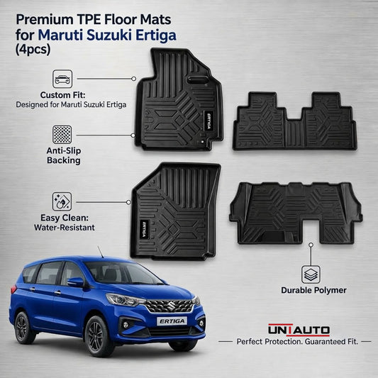 GFX Style Uniauto Tru Fit mats for Maruti Suzuki Ertiga 2018 onwards